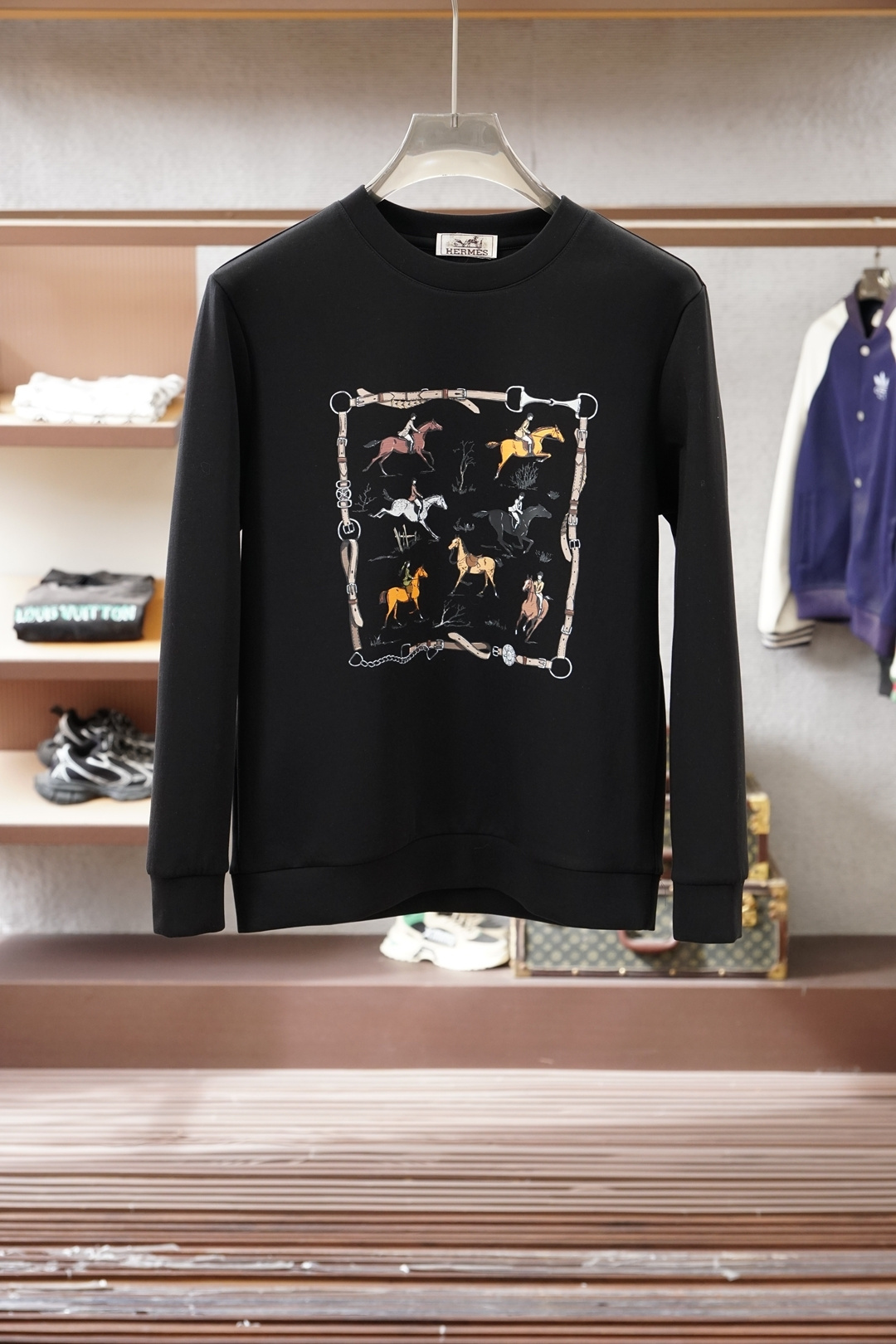 エルメス「Hermès」クルーネック プルオーバー メンズ