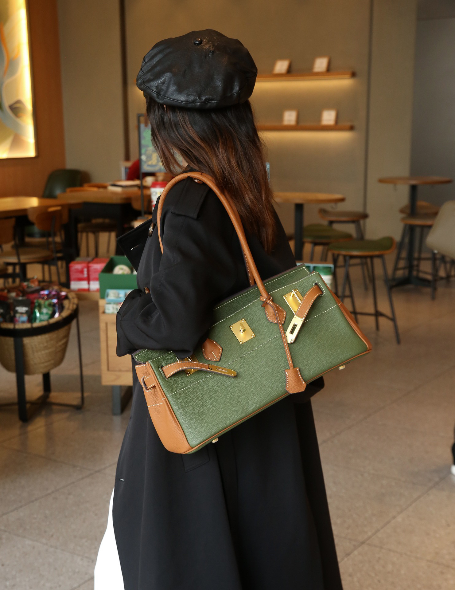 エルメス「Hermès」プラム バッグ ショルダーバッグ