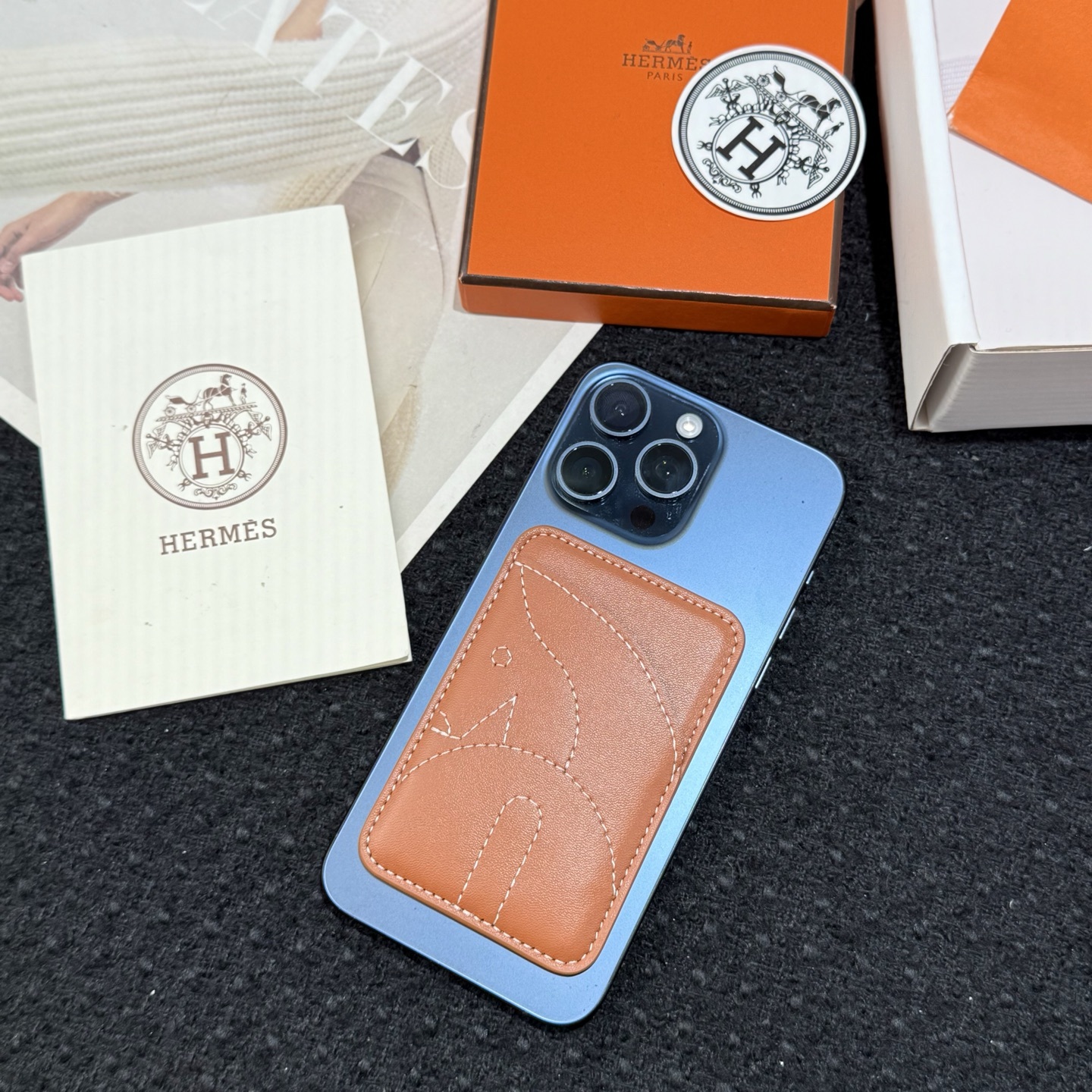 エルメス「Hermès」ストールナンバー MagSafe カードケース