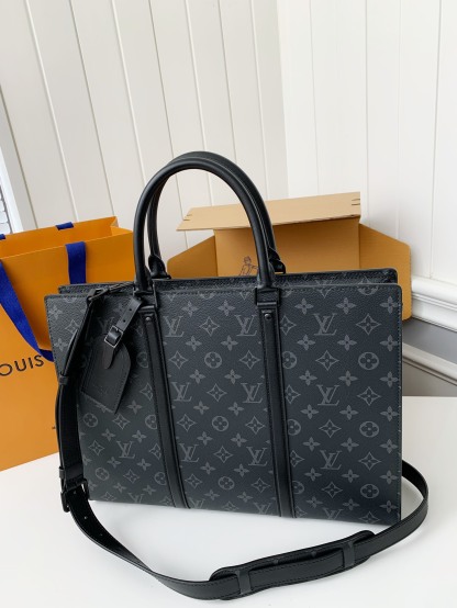 ルイ・ヴィトン「Louis Vuitton」Sac Plat Horizontal Zippé ビジネスバッグ