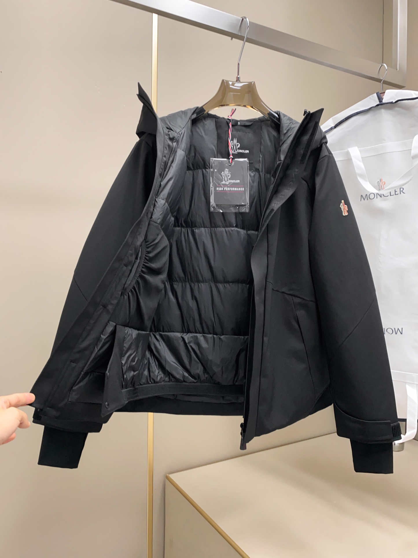 モンクレール「Moncler」GRENOBLE テディフリース ダウンピーコート