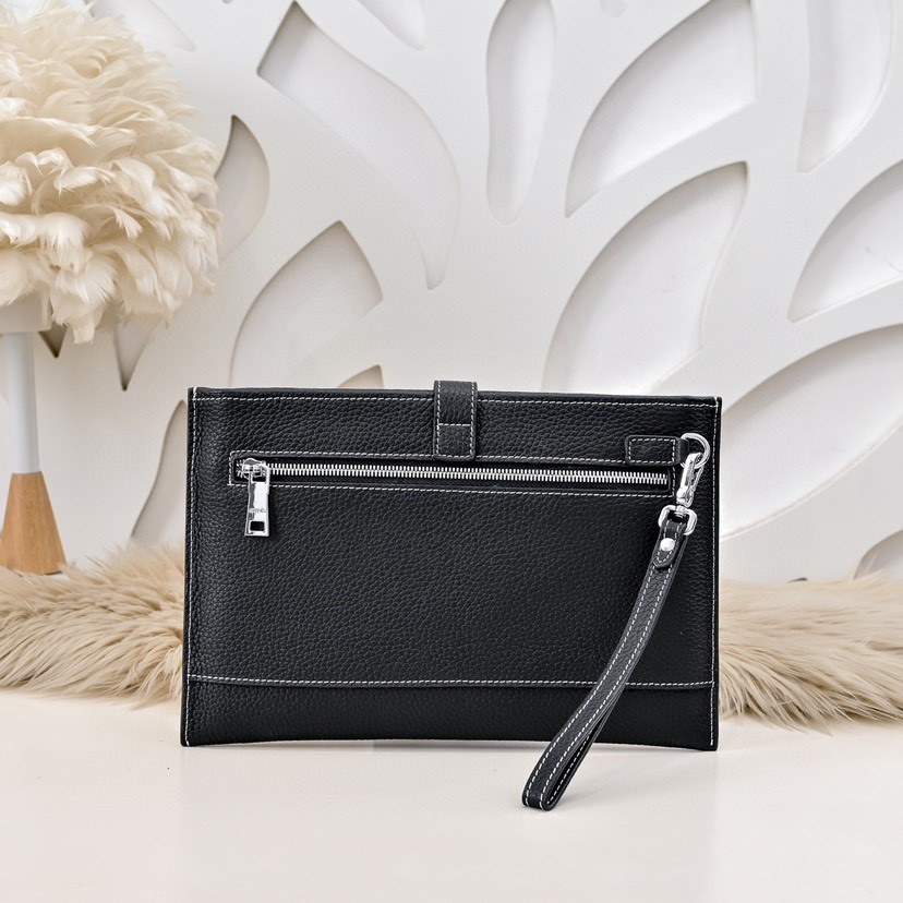 エルメス「Hermès」New H Passant ジップ クラッチバッグ