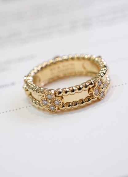 ヴァン クリーフ＆アーペル「Van Cleef & Arpels」vca万華鏡狭版フルドリルリング