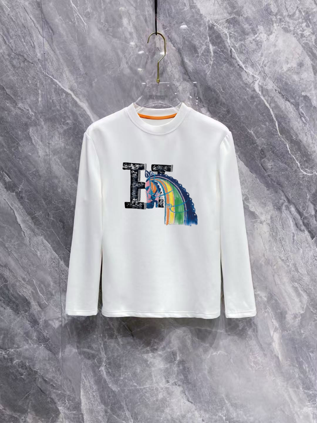 エルメス「Hermès」刺繍Tシャツ