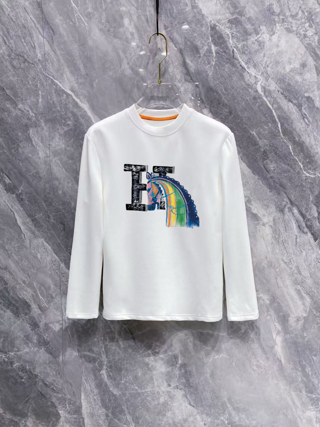 エルメス「Hermès」刺繍Tシャツ