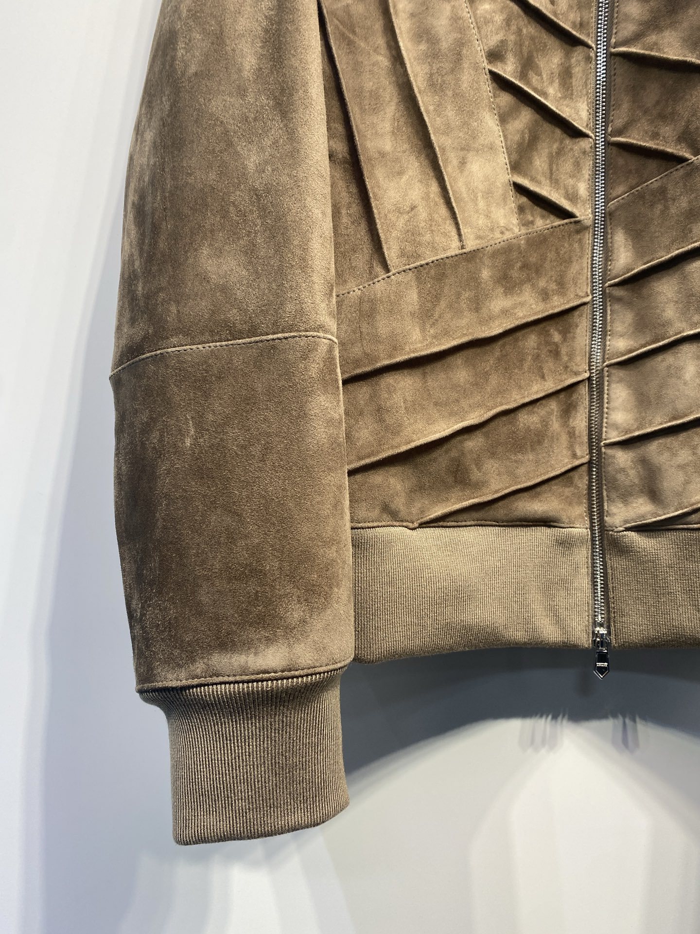 エルメス「Hermès」スウェード ライダースジャケット