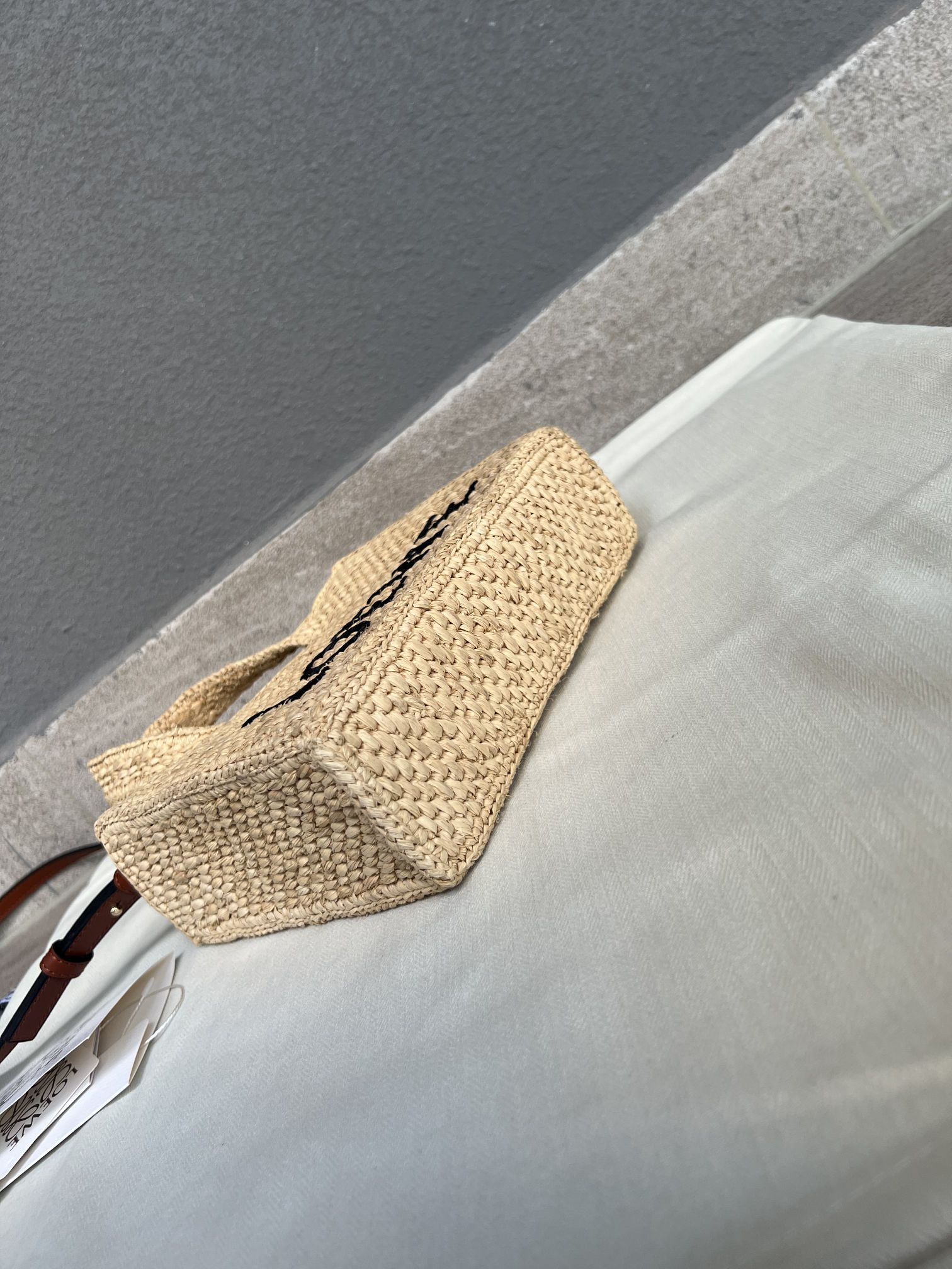 ロエベ「Loewe」Anagram Basket Small Straw Tote Bag