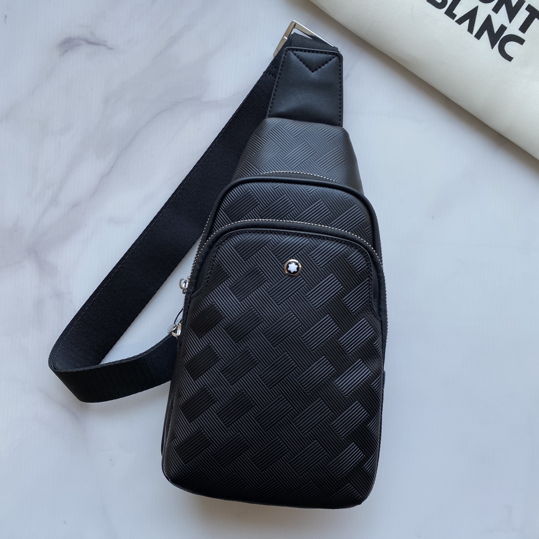モンブラン 「Montblanc」メンズレザーチェストバッグ / ショルダーバッグ