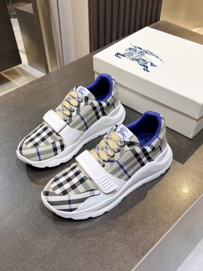 バーバリー「Burberry」バーバリー チェック テラス スニーカー / コットンブレンドスニーカー