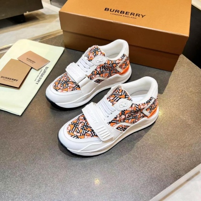 バーバリー「Burberry」バーバリー チェック プラットフォーム スニーカー / レザースニーカー