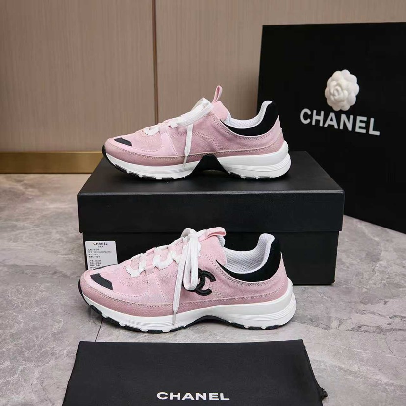 シャネル「Chanel」シャネル スタイル レザースニーカー (パンダカラー) / レジャースニーカー