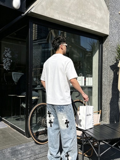 エルメス「Hermès」ロゴプリントTシャツ / ショートスリーブ クルーネック