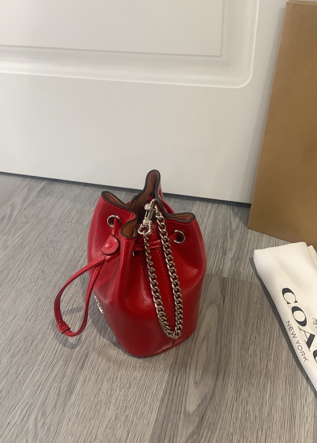 コーチ「Coach」ドローストリング ミニ バケットバッグ