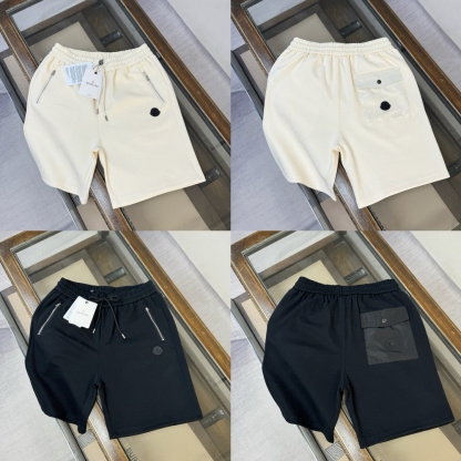MONCLERコットンショーツ / ロゴショーツ