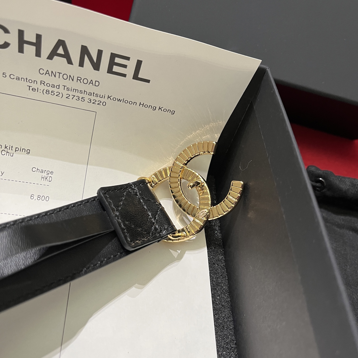 シャネル「Chanel」プレミアム トゴレザーベルト / ハイエンドウエストベルト