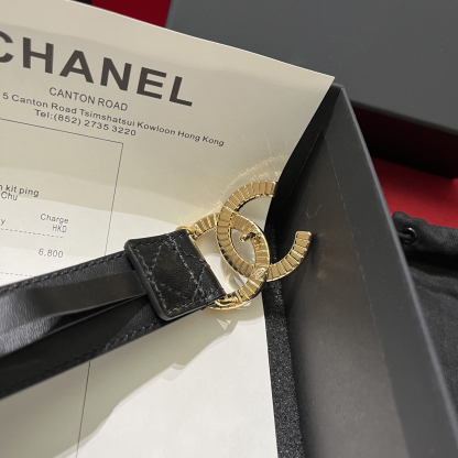 シャネル「Chanel」プレミアム トゴレザーベルト / ハイエンドウエストベルト