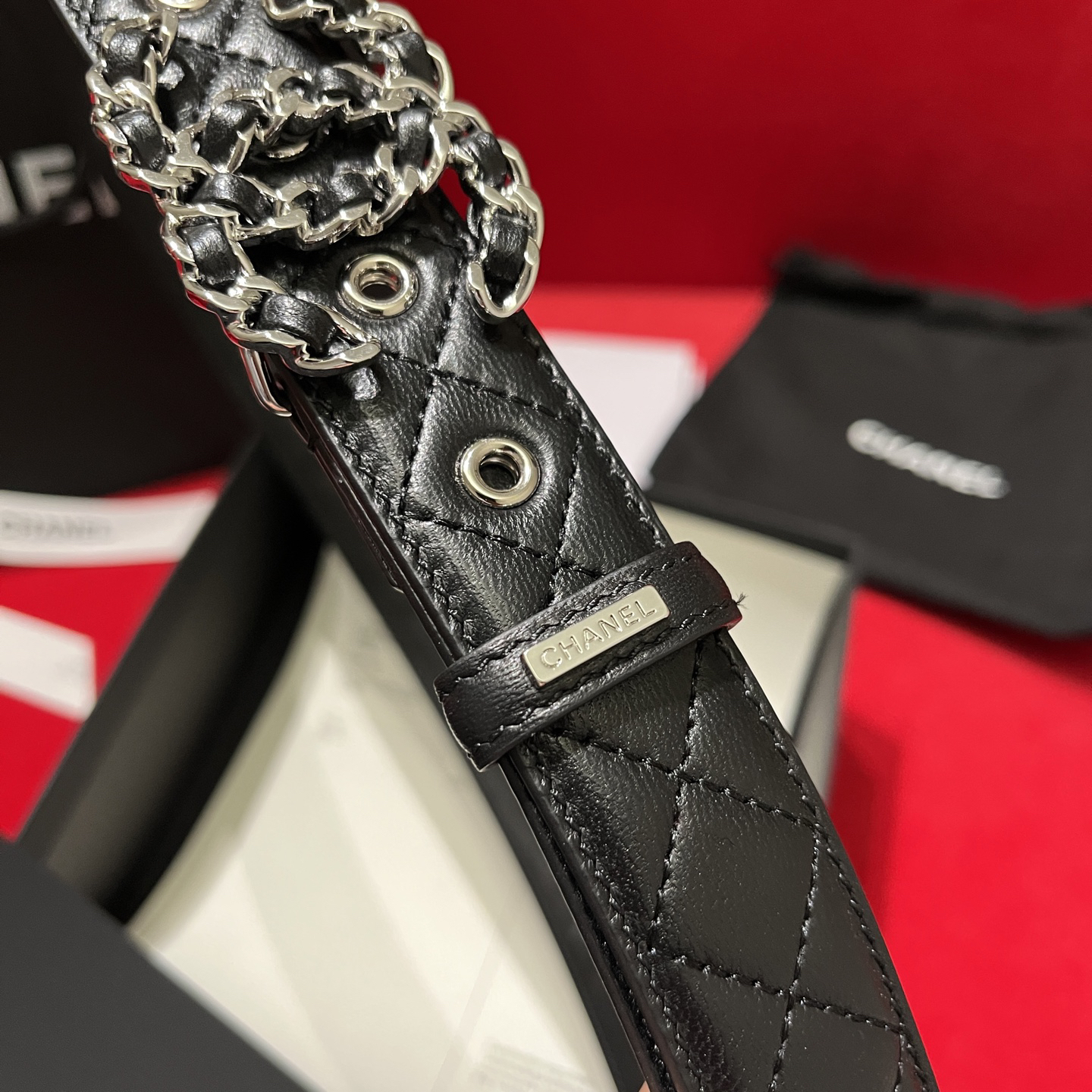 シャネル「Chanel」プレミアム トゴレザーベルト / ハイエンドウエストベルト