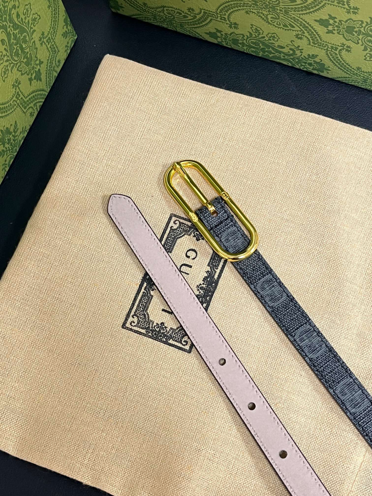グッチ「Gucci」プレミアム トゴレザーベルト / ハイエンドウエストベルト