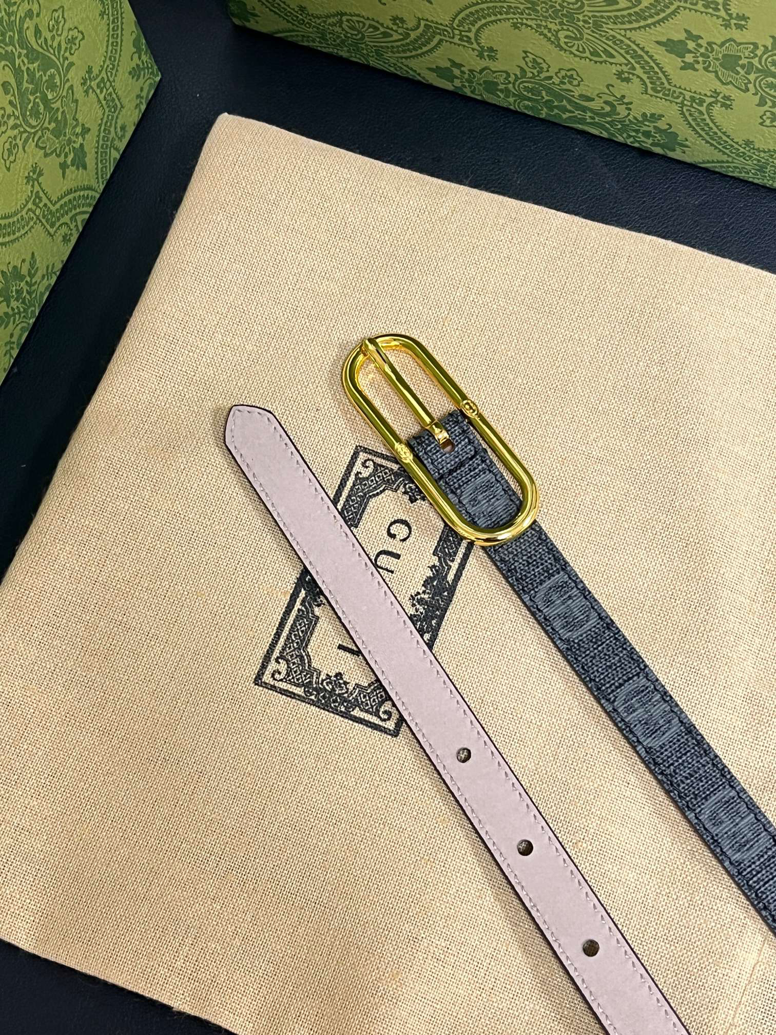 グッチ「Gucci」プレミアム トゴレザーベルト / ハイエンドウエストベルト
