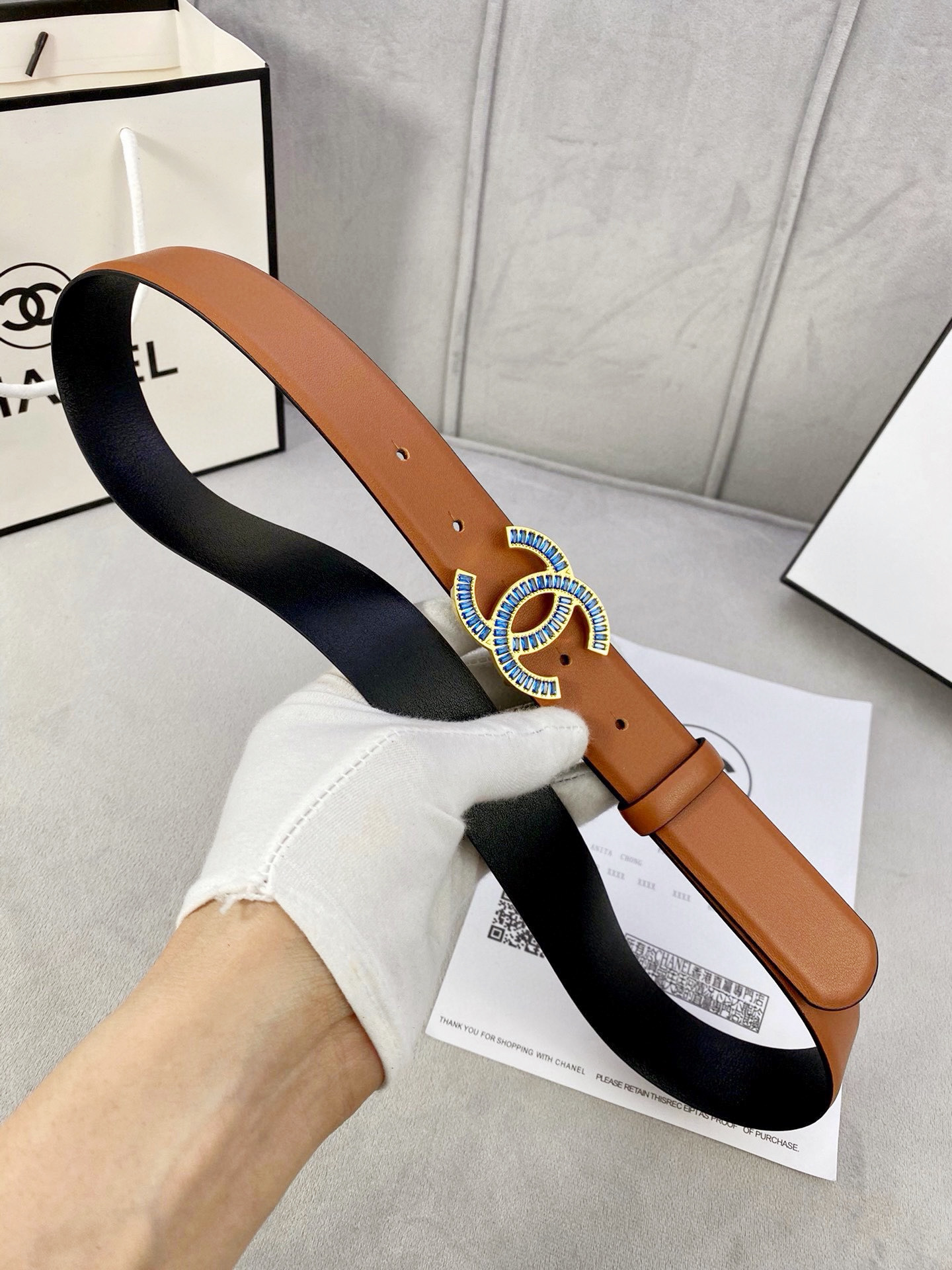 シャネル「Chanel」プレミアム トゴレザーベルト / ハイエンドウエストベルト