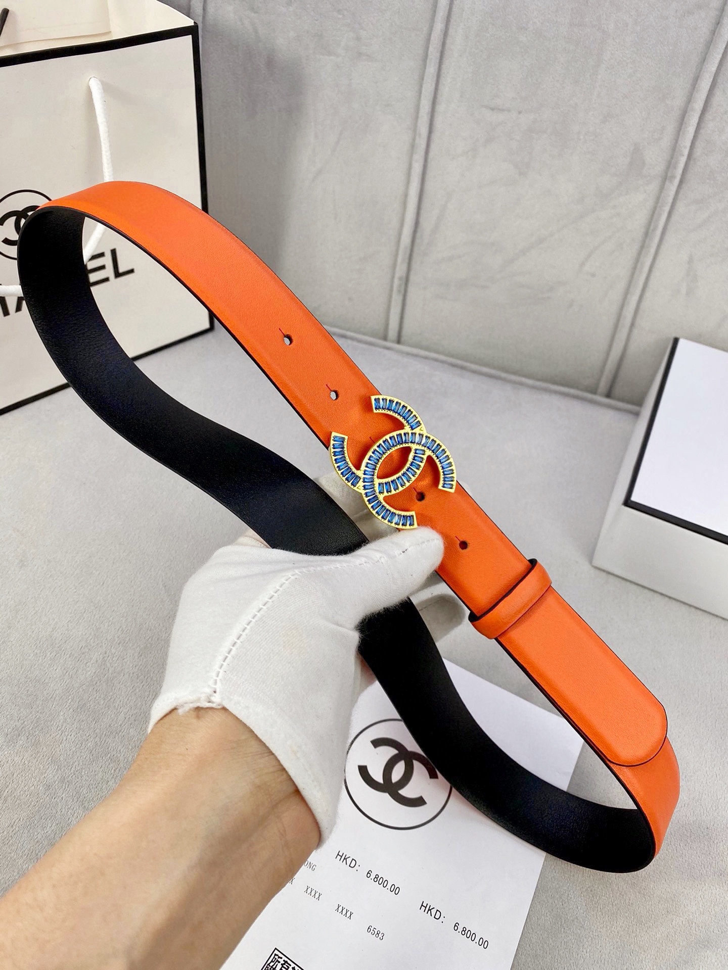 シャネル「Chanel」プレミアム トゴレザーベルト / ハイエンドウエストベルト