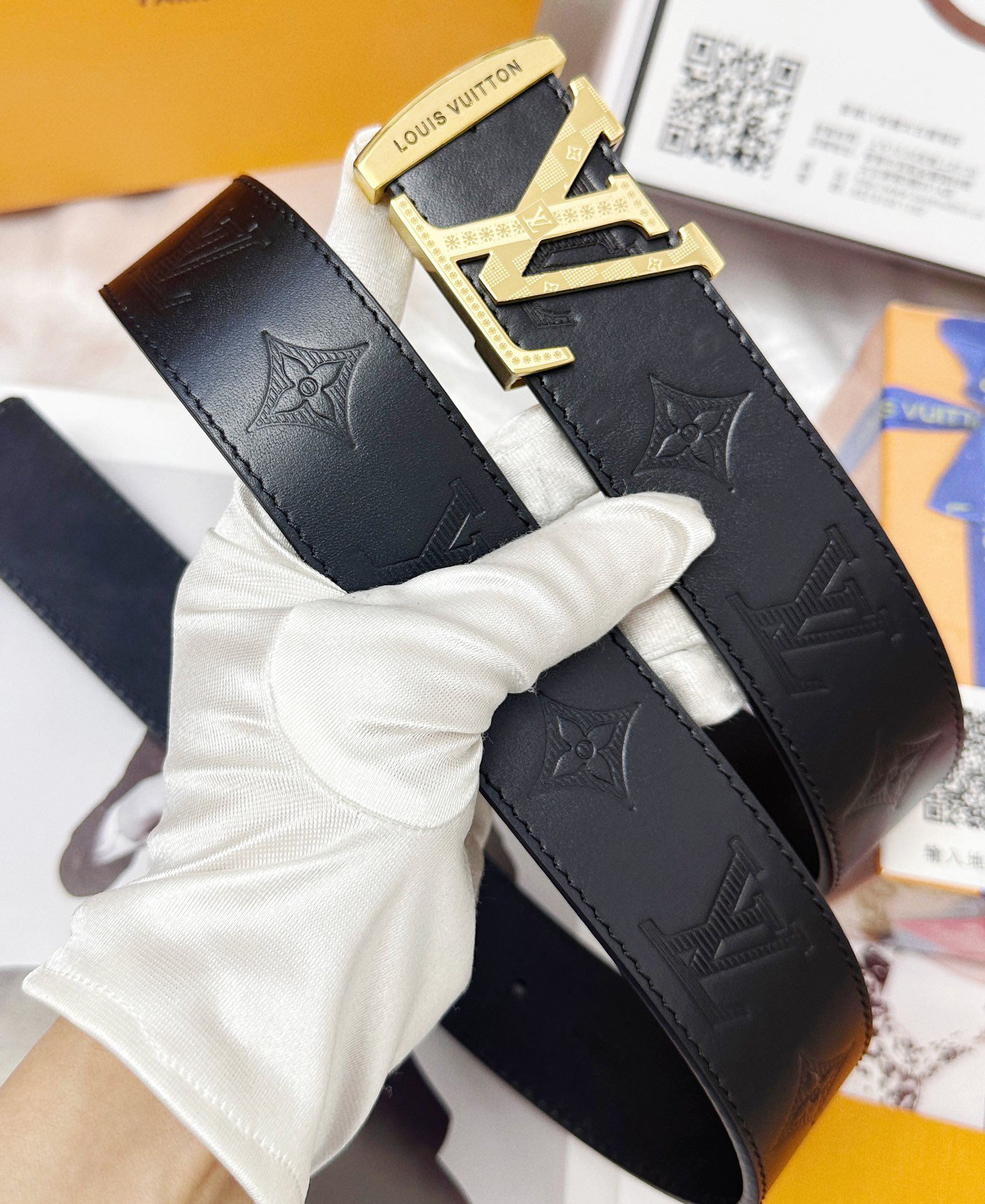 ルイ・ヴィトン「Louis Vuitton」プレミアム トゴレザーベルト / ハイエンドウエストベルト