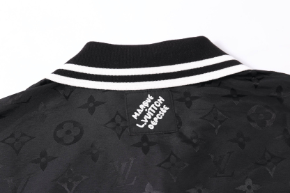 ルイ・ヴィトン「Louis Vuitton」ルイ・ヴィトン モノグラム・ウェーブ ジャカード シルクシャツ / ショートスリーブシャツ
