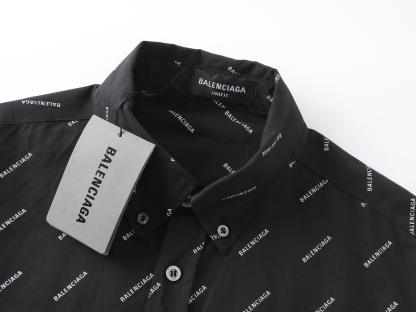 Balenciagaバレンシアガ オールオーバーロゴシャツ / ロングスリーブシャツ