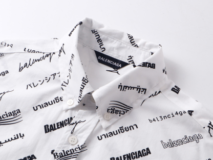 Balenciagaバレンシアガ オールオーバーロゴシャツ / ロングスリーブシャツ