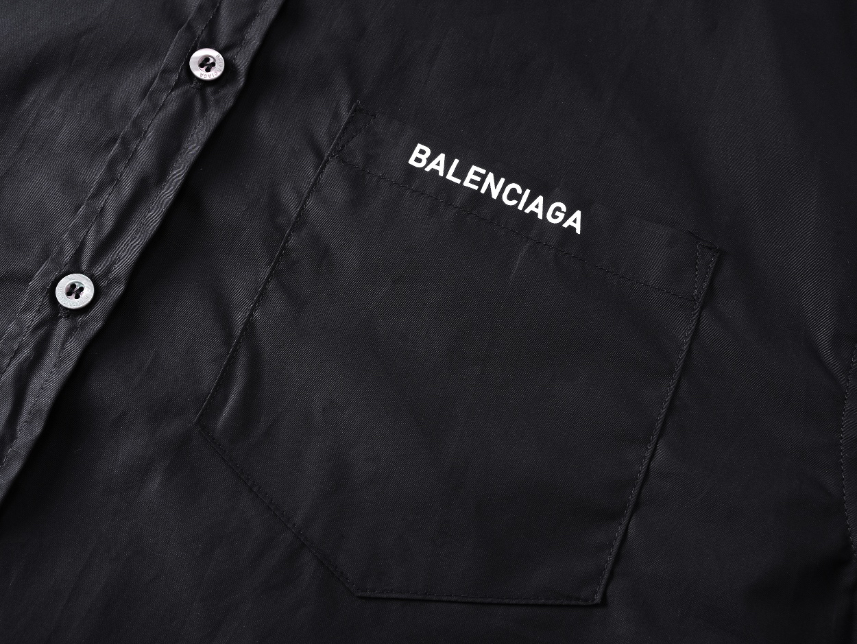 Balenciagaバレンシアガ オールオーバーロゴシャツ / ロングスリーブシャツ