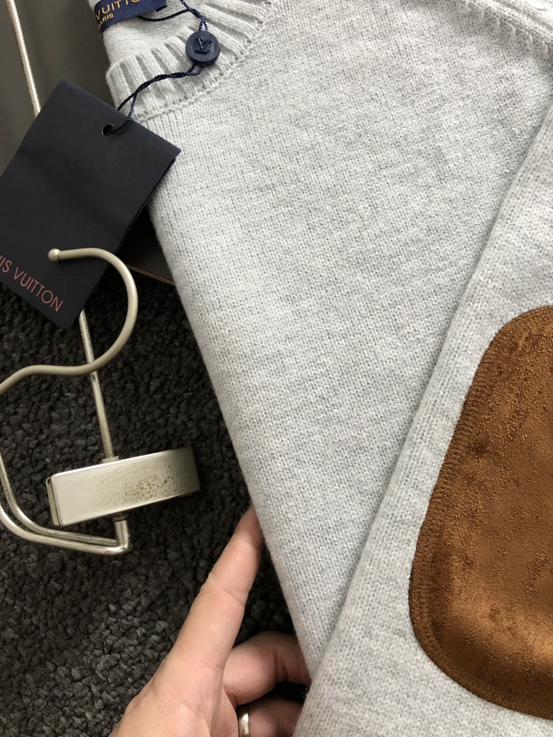 ルイ・ヴィトン「Louis Vuitton」ルイ・ヴィトン モノグラム・マクロ ウール ハーフジッププルオーバー / ニットトップス
