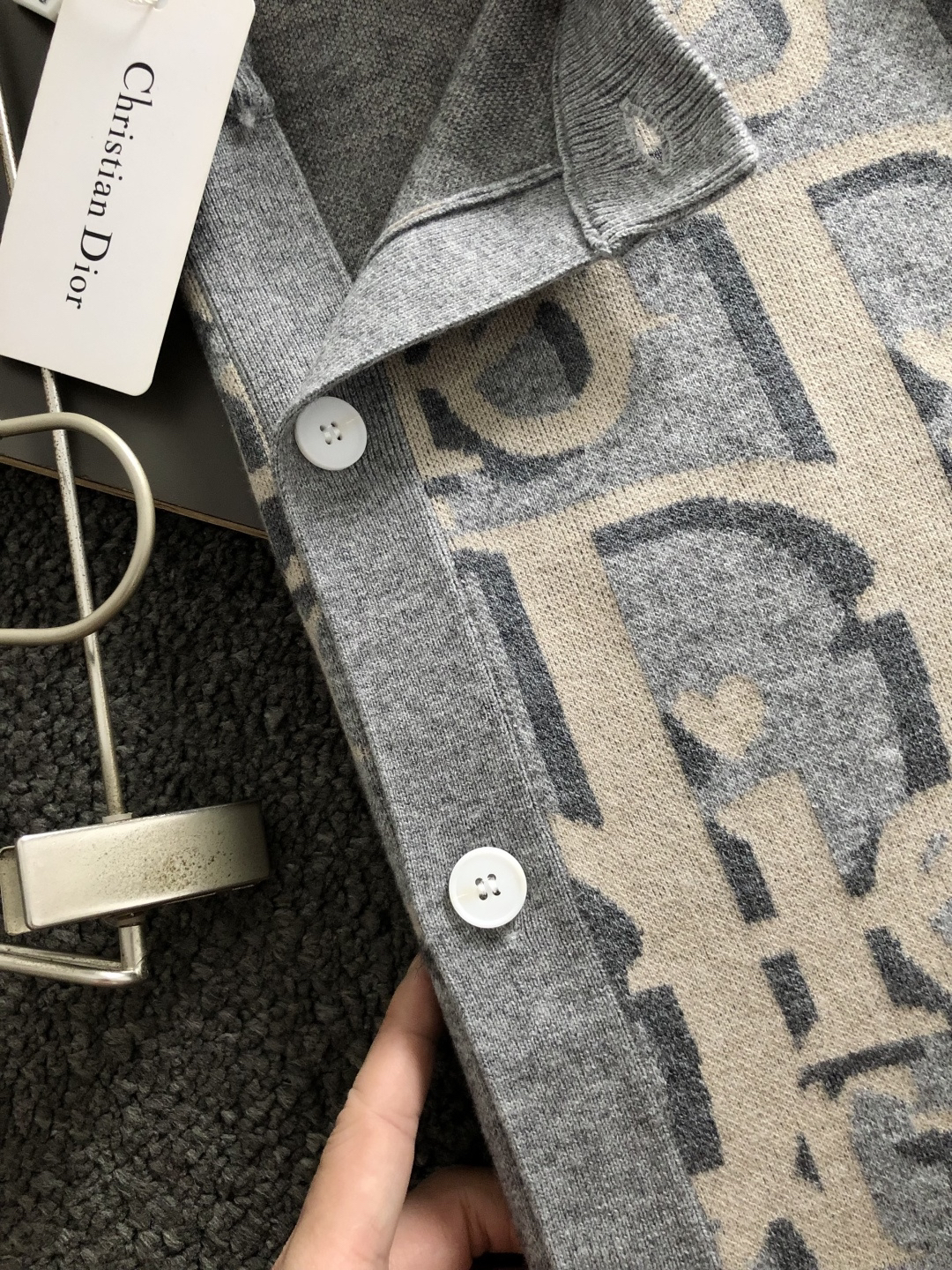 ディオール「Dior」ディオール ジャカード ウールカーディガン / ニットカーディガン