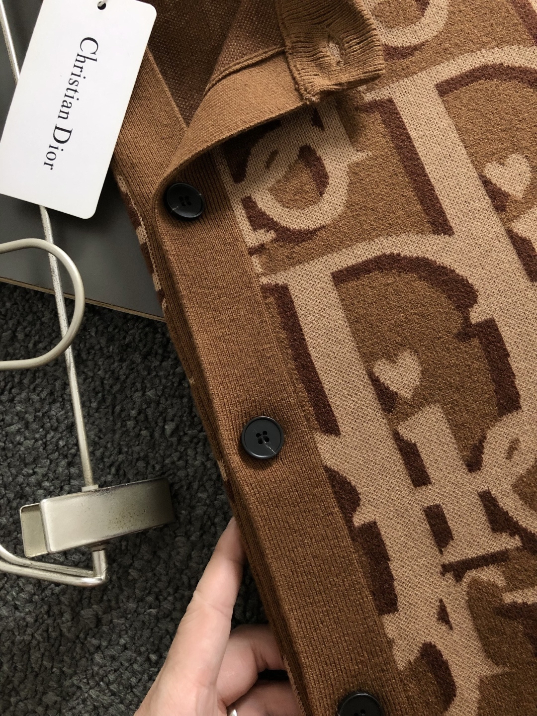 ディオール「Dior」ディオール ジャカード ウールカーディガン / ニットカーディガン