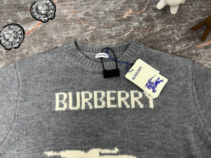 バーバリー「Burberry」バーバリー ジャカードニット プルオーバー / クルーネックセーター