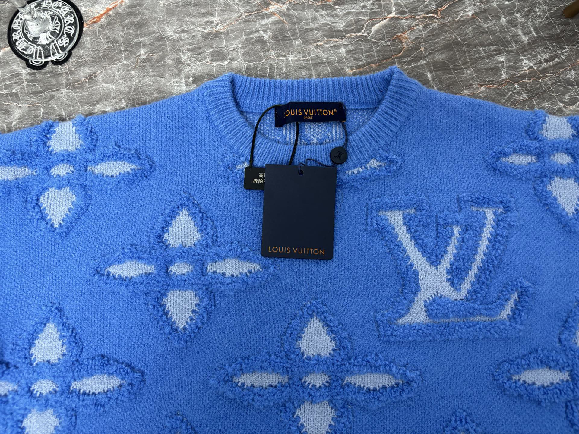 ルイ・ヴィトン「Louis Vuitton」ルイ・ヴィトン LV × パク・ソボ ジャカードクルーネックニット / プルオーバー