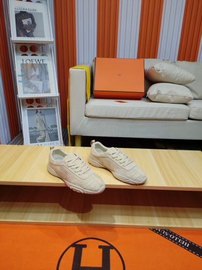 エルメス「Hermès」マスター レザースニーカー / カジュアルスニーカー