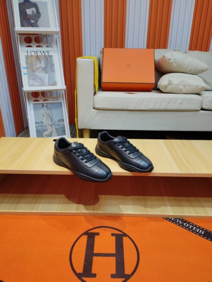 エルメス「Hermès」マスター レザースニーカー / カジュアルスニーカー