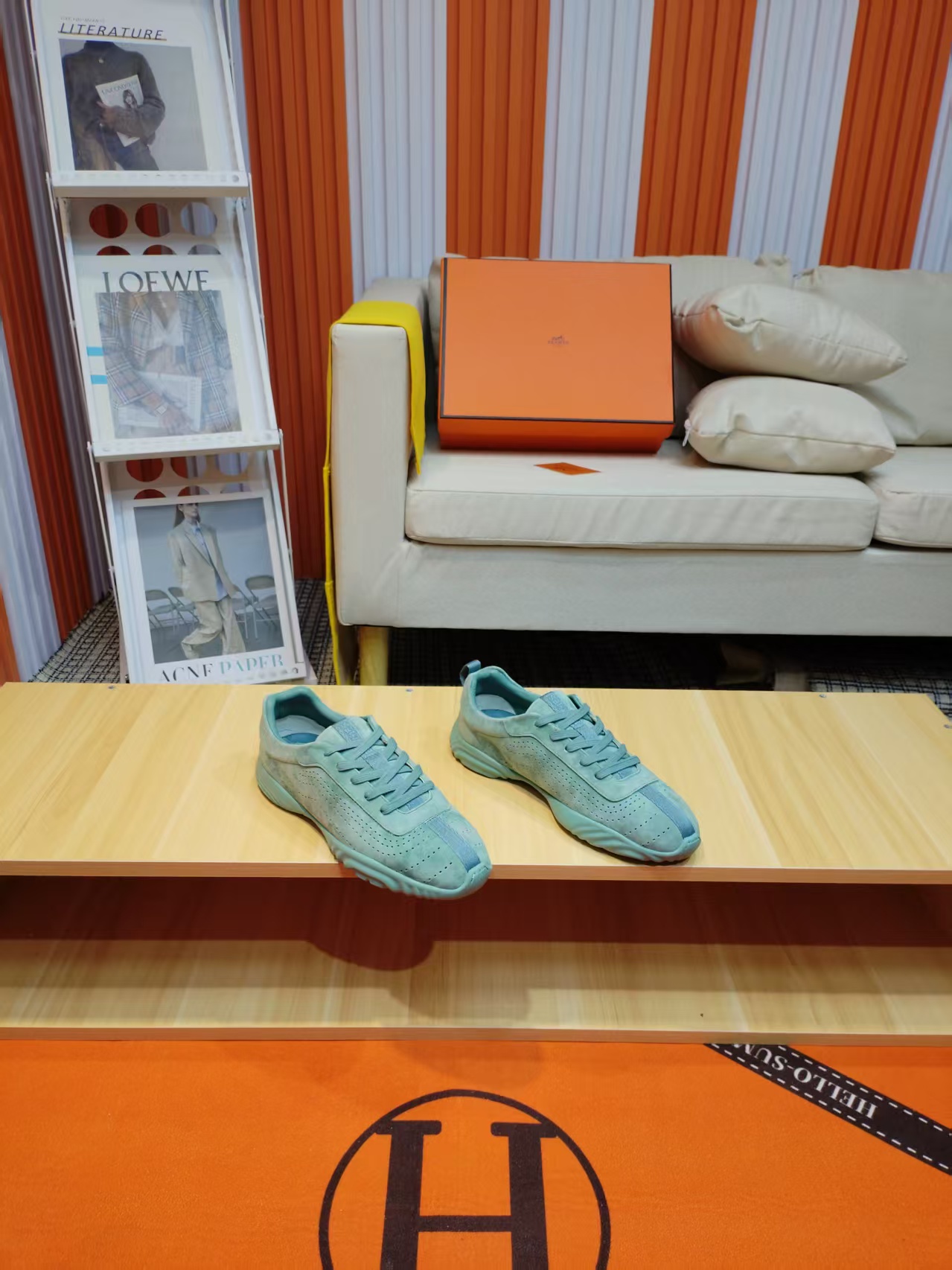エルメス「Hermès」マスター レザースニーカー / カジュアルスニーカー