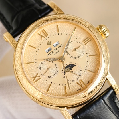Patek Philippe パテック・フィリップ スタイル 満鑽 鍋蓋ガラス オートマティック / カスタムウォッチ