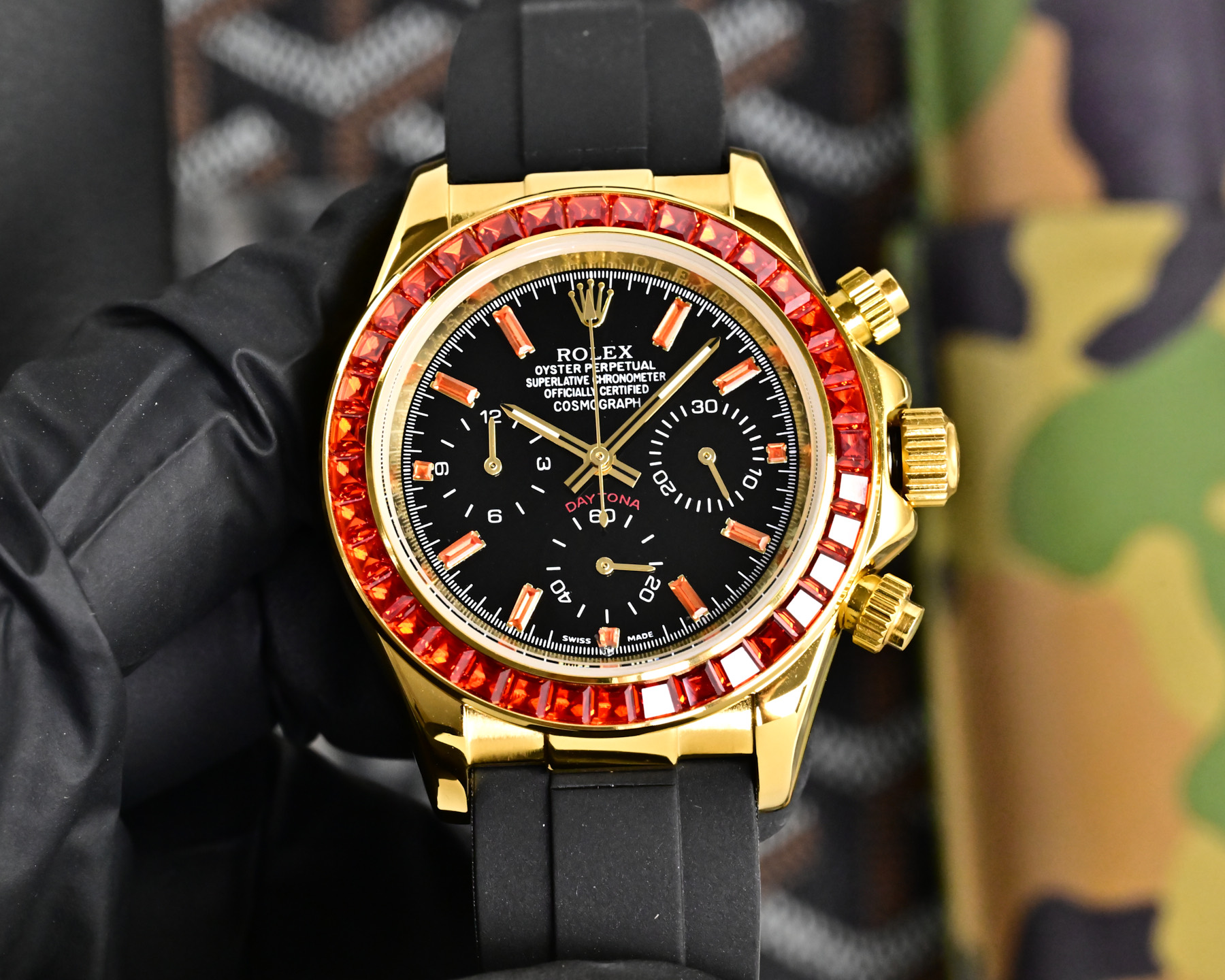 ROLEX  デイトナ スタイル クロノグラフ “サクラピンク” / カスタムウォッチ
