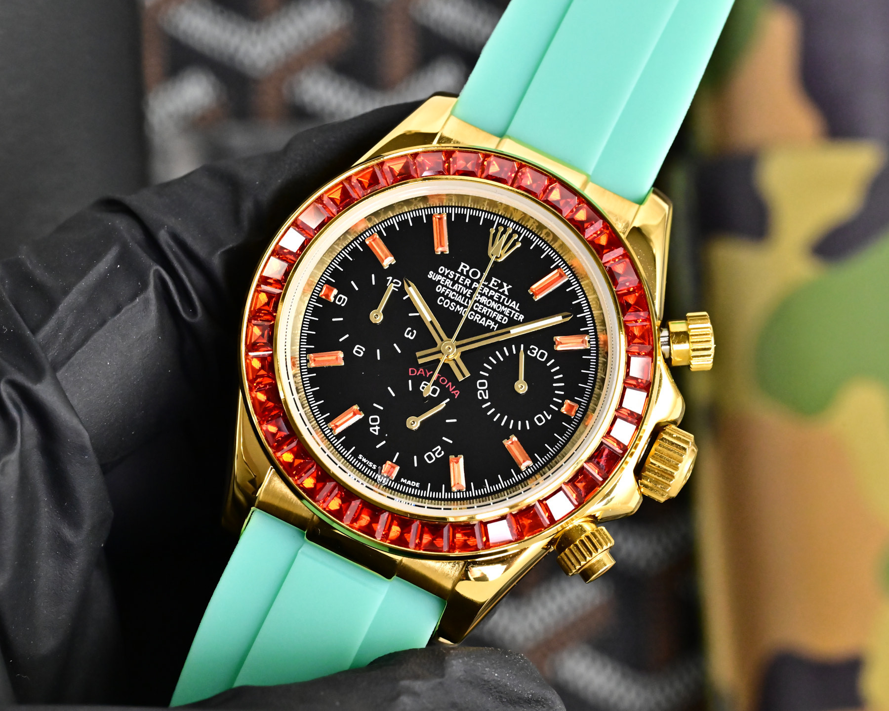 ROLEX  デイトナ スタイル クロノグラフ “サクラピンク” / カスタムウォッチ