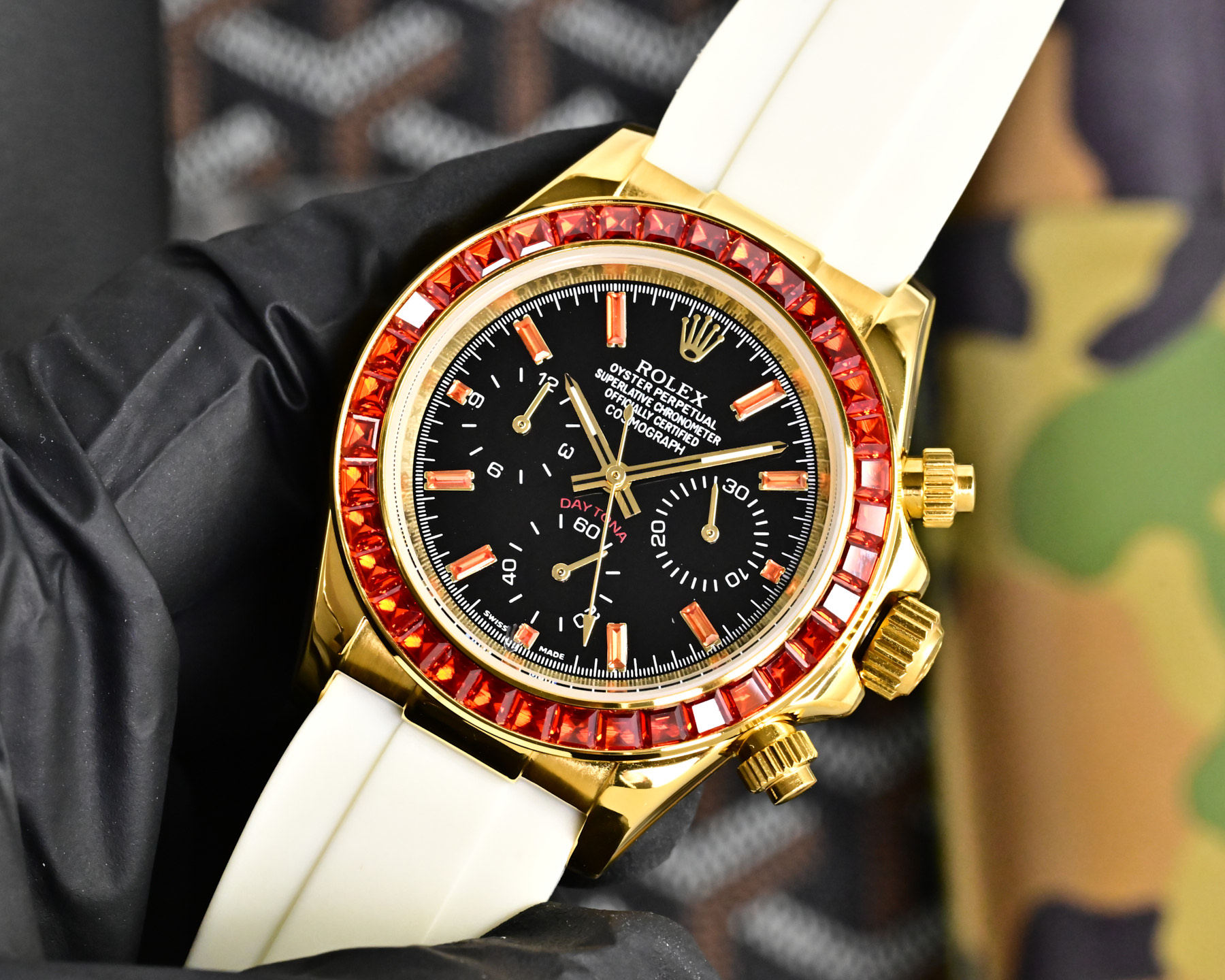 ROLEX  デイトナ スタイル クロノグラフ “サクラピンク” / カスタムウォッチ