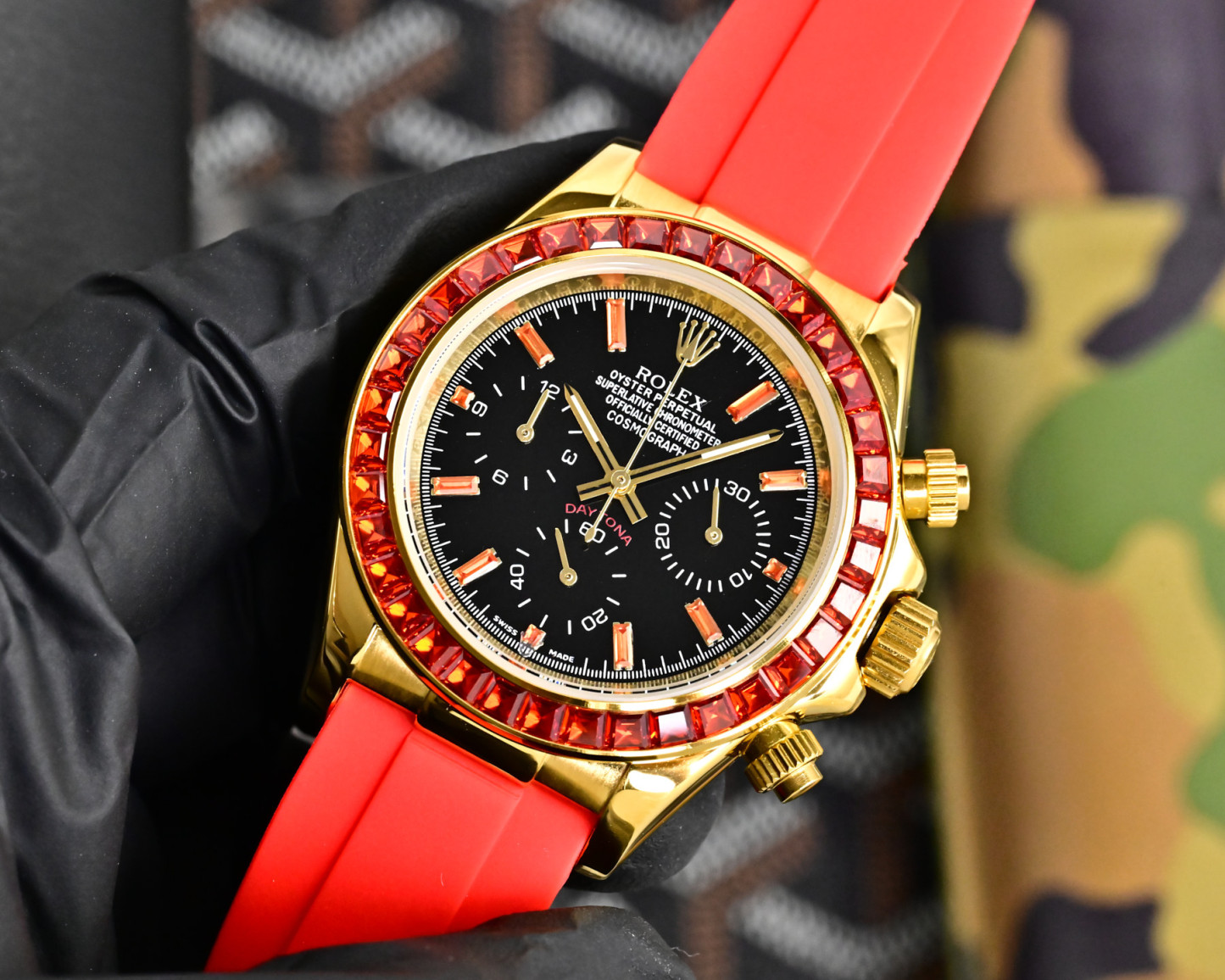 ROLEX  デイトナ スタイル クロノグラフ “サクラピンク” / カスタムウォッチ