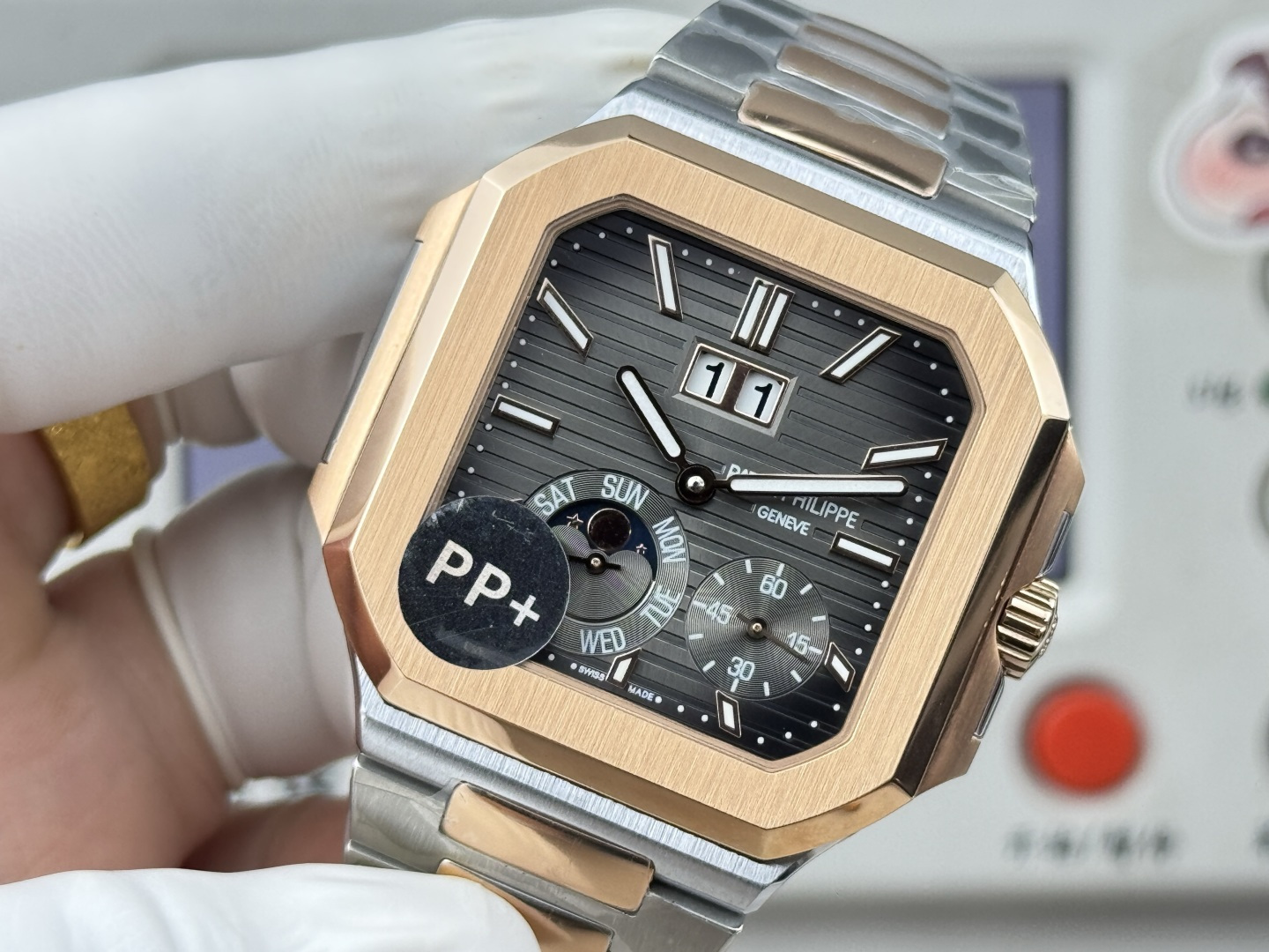 Patek Philippe パテック・フィリップ キュビトゥス スタイル グランドデイト・ムーンフェイズ / カスタムウォッチ