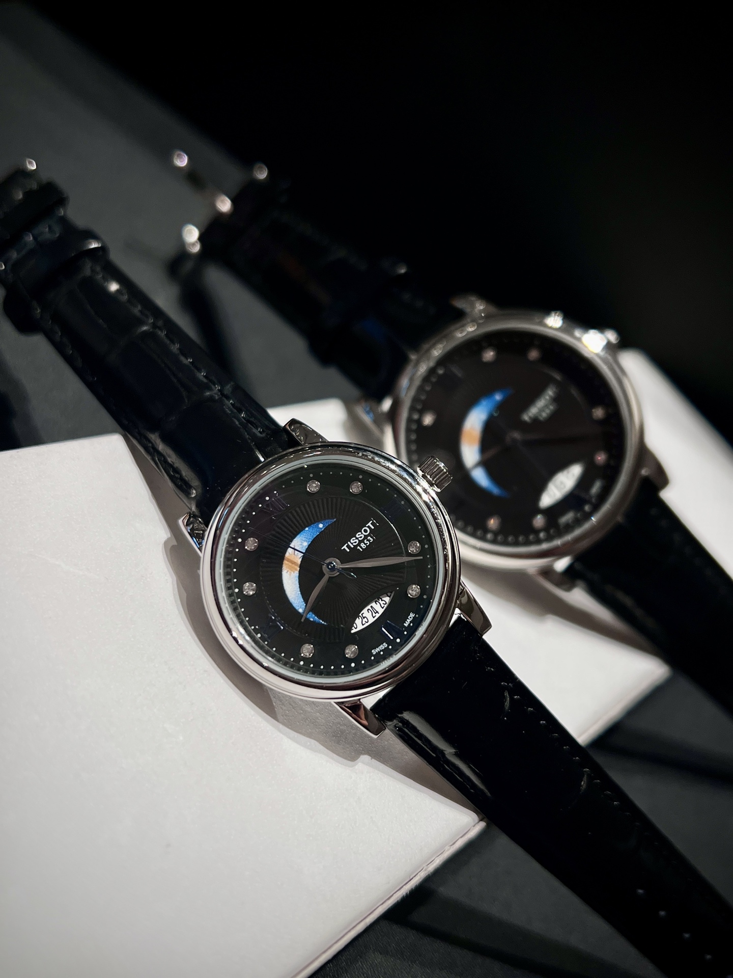 Tissot ティソ デジール ムーンフェイズ ローマ数字 / レディース＆メンズ クォーツ腕時計