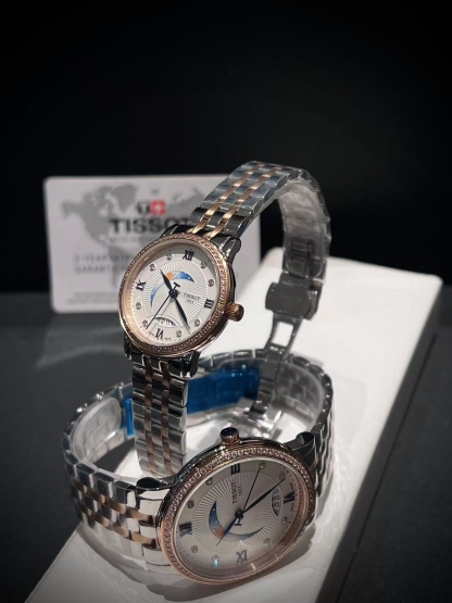 Tissot ティソ デジール ムーンフェイズ ローマ数字 / レディース＆メンズ クォーツ腕時計