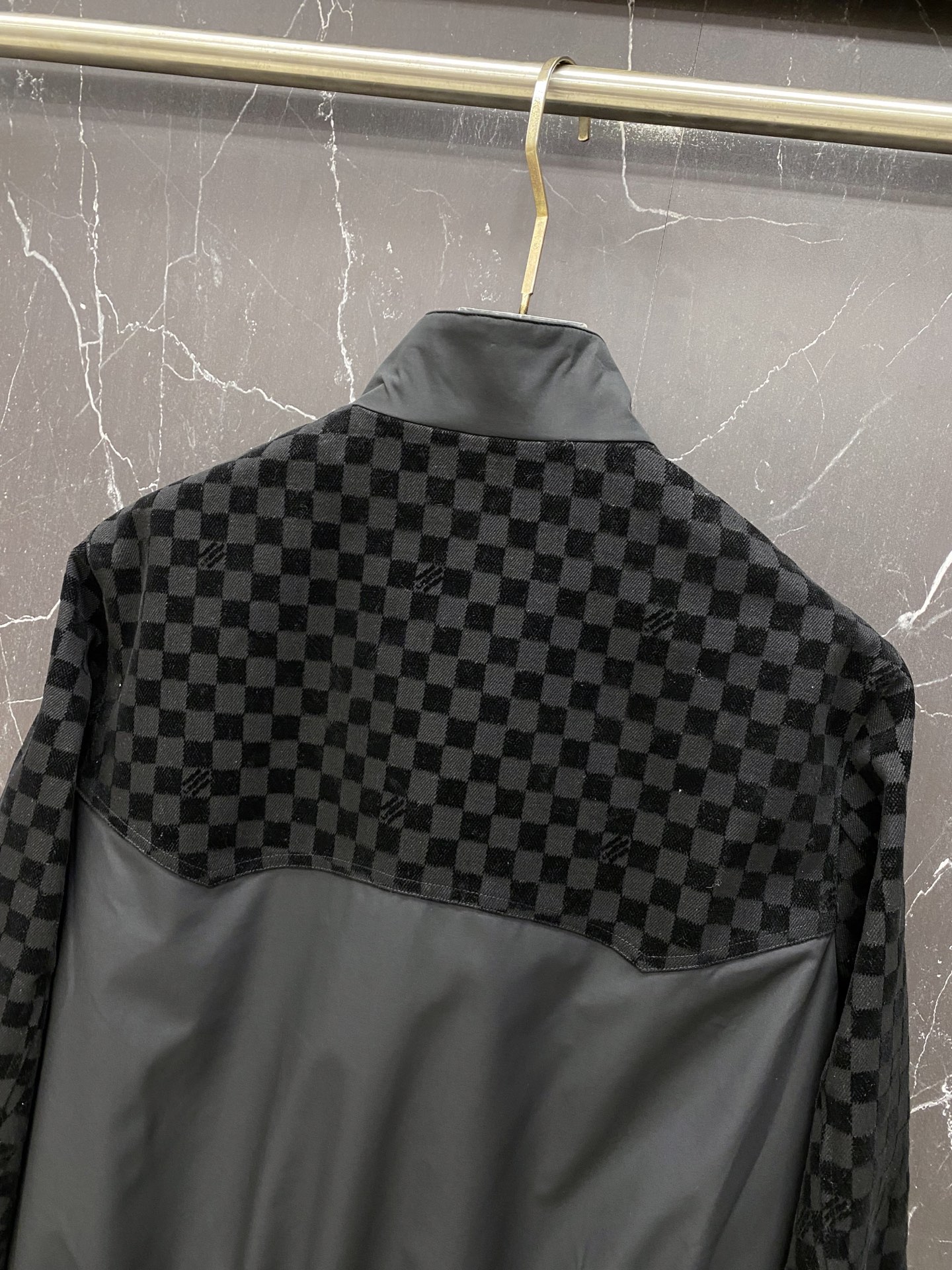 ルイ・ヴィトン「Louis Vuitton」ルイ・ヴィトン ダミエ ベルベット スタンドカラー ジャケット / アウター