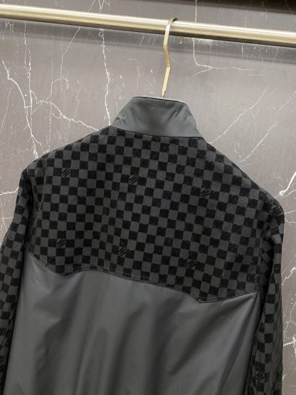 ルイ・ヴィトン「Louis Vuitton」ルイ・ヴィトン ダミエ ベルベット スタンドカラー ジャケット / アウター
