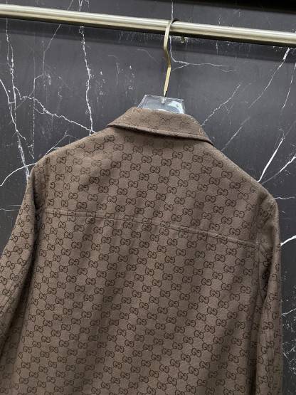 グッチ「Gucci」グッチ GGジャカード フリップカラー ワークジャケット / メンズ アウター