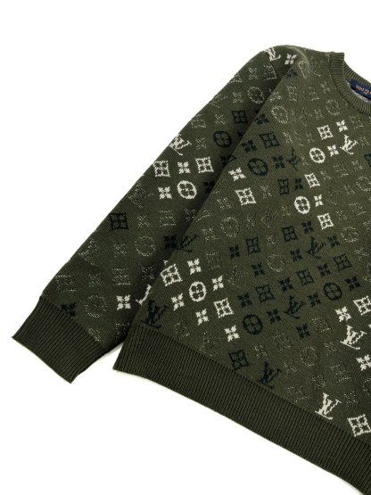 ルイ・ヴィトン「Louis Vuitton」ルイ・ヴィトン モノグラム サープラス ジャカード プルオーバー / メンズ ニットセーター